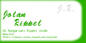 jolan rippel business card